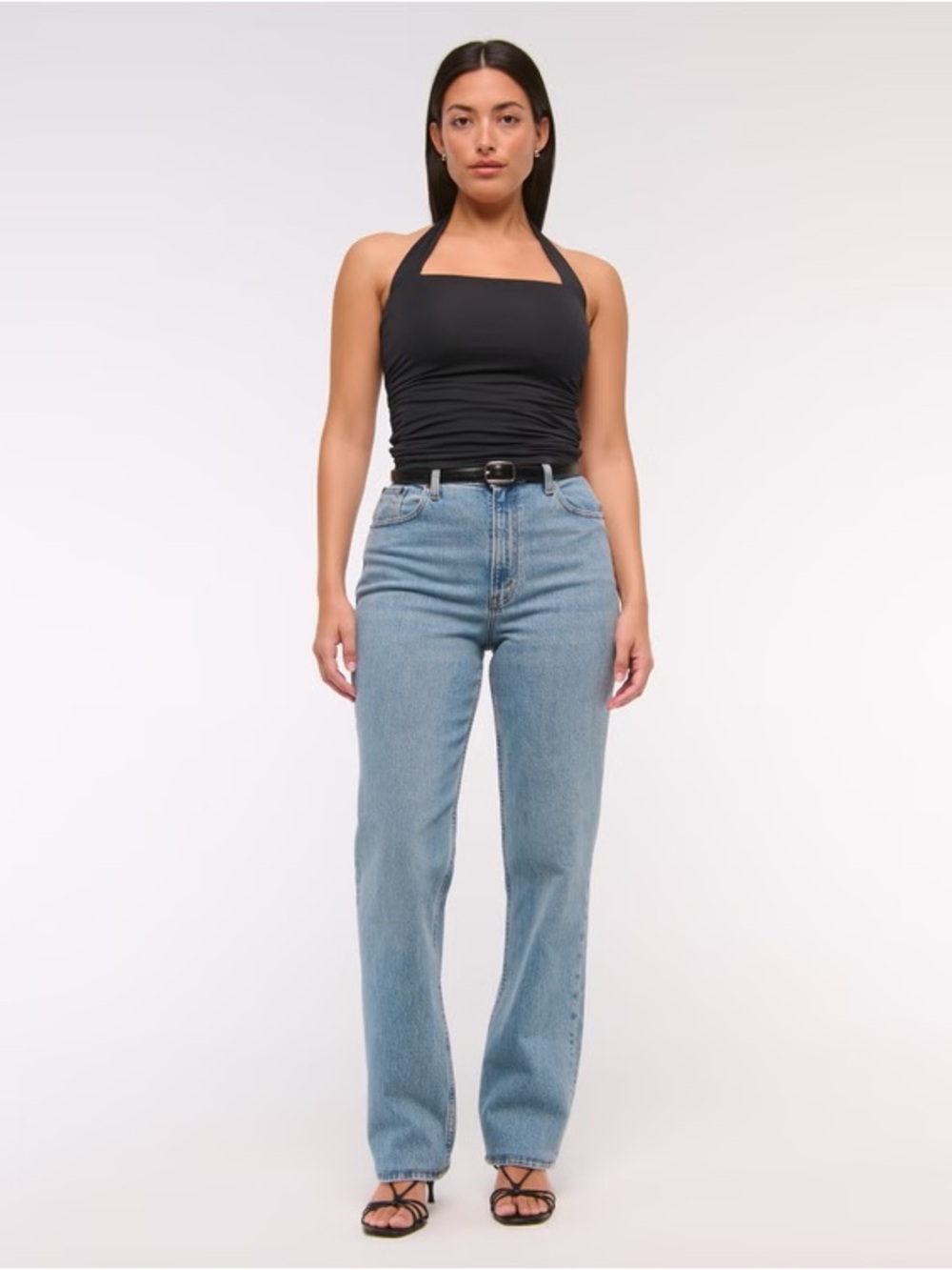 NWOT Curve Love Ultra High Rise 90s Straight Jean Medium Wash